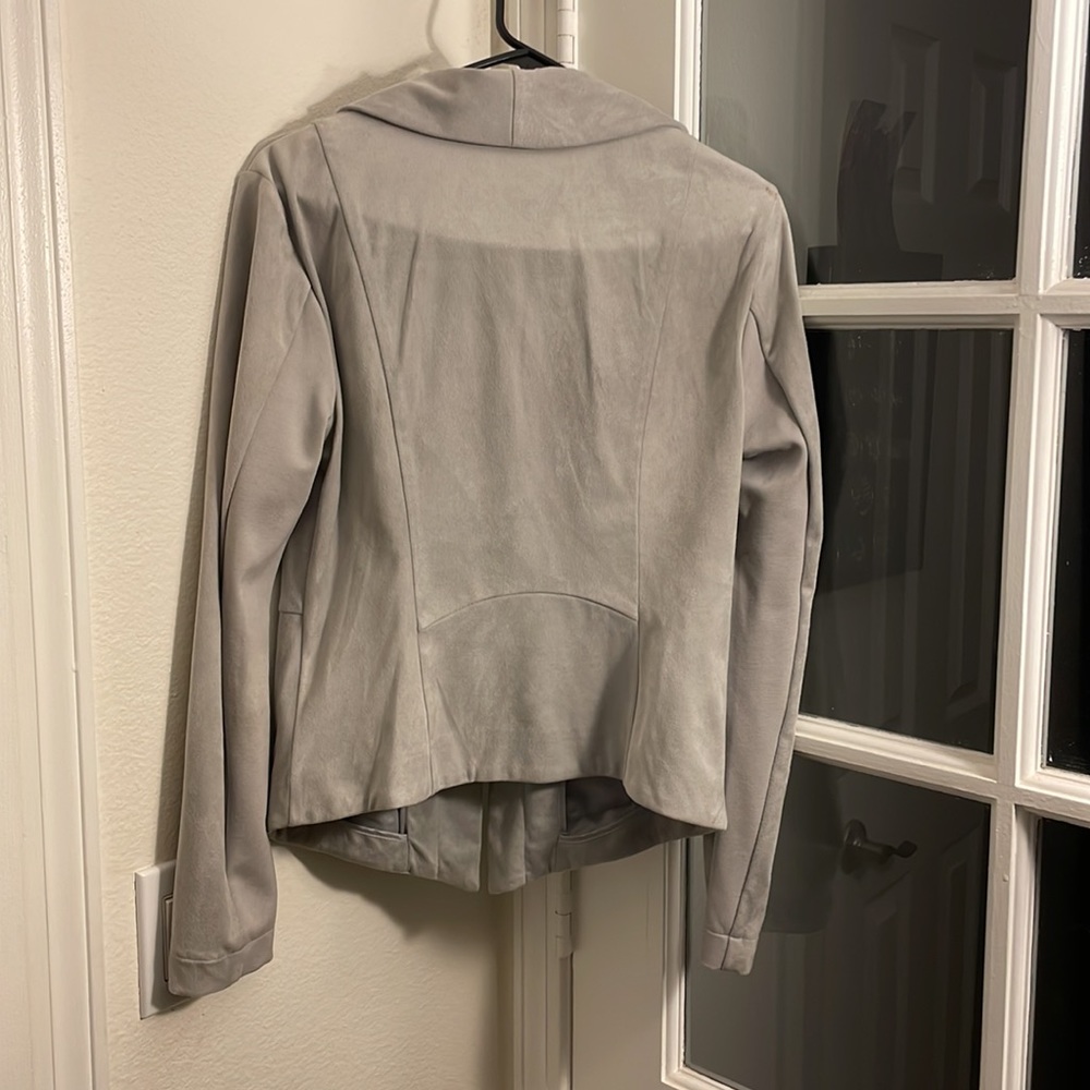 Light Gray Very Soft Suede Jacket - image 4
